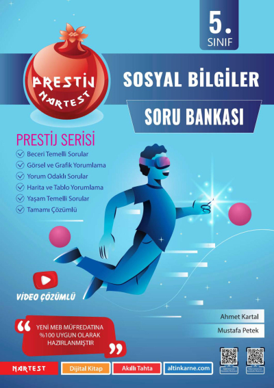 5. Sınıf Prestij Sosyal Bilgiler Soru Bankası Nartest Yayınevi FotokoPink