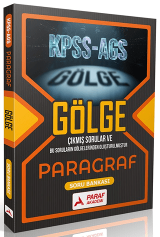 KPSS MEB-AGS Paragraf Gölge Soru Bankası Paraf Akademi Yayınları FotokoPink