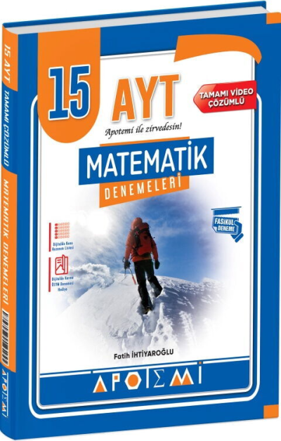 AYT Matematik 15 Çözümlü Deneme Apotemi Yayınları FotokoPink