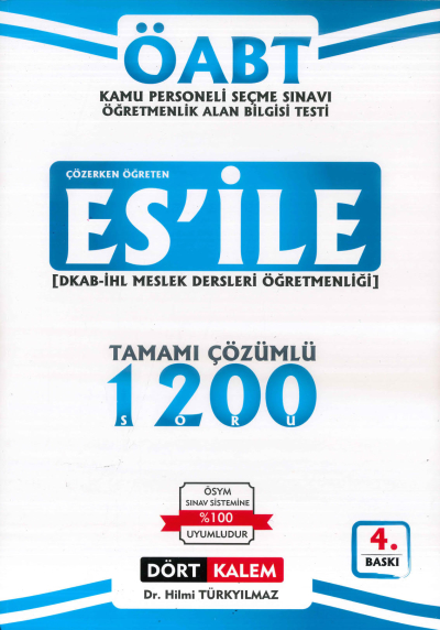 ES'İLE DKAB İHL MESLEK DERSLERİ ÖĞRETMENLİĞİ TAMAMI ÇÖZÜMLÜ 1200 SORU FotokoPink