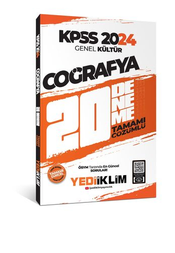 2024 KPSS Genel Kültür Coğrafya Tamamı Çözümlü 20 Deneme