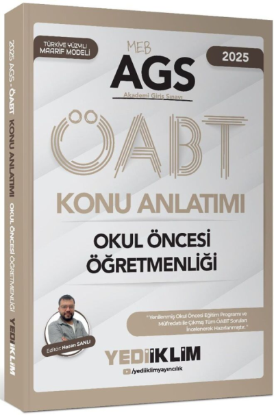 2025 MEB-AGS ÖABT Okul Öncesi Öğretmenliği Konu Anlatımı Yediiklim Yayınları FotokoPink