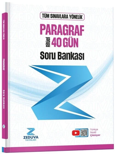 Türkçe Saati 40 Gün Ritüel Paragraf Soru Bankası Zeduva Yayınları