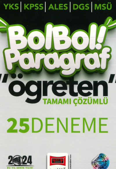 BOL BOL PARAGRAF ÖĞRETEN 25 DENEME TAMAMI ÇÖZÜMLÜ FotokoPink