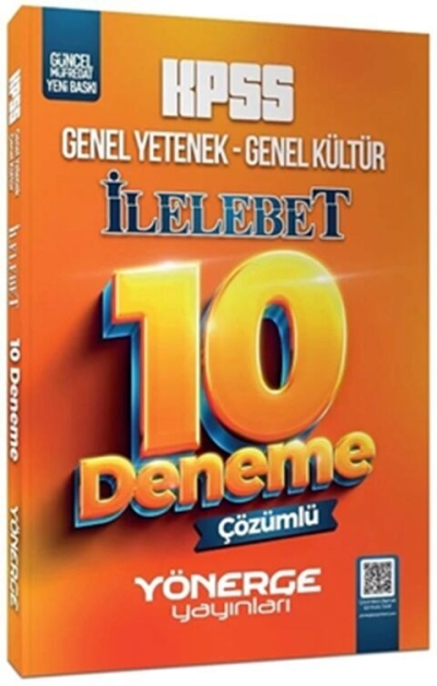 KPSS Genel Yetenek Genel Kültür İlelebet 10 Deneme Çözümlü Yönerge Yayınları FotokoPink