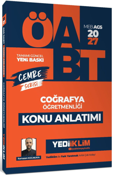 2027 MEB AGS ÖABT Cemre Serisi Coğrafya Öğretmenliği Konu Anlatımı Yediiklim Yayınları FotokoPink