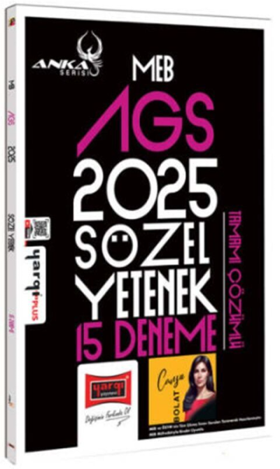 2025 MEB AGS Anka Serisi Sözel Yetenek Tamamı Çözümlü 15 Deneme Yargı Yayınları FotokoPink