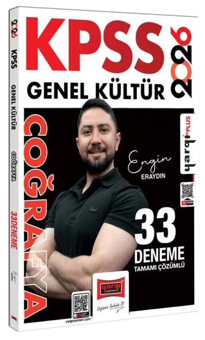 2026 KPSS Coğrafya 33 Deneme Çözümlü Engin Eraydın Yargı Yayınları FotokoPink