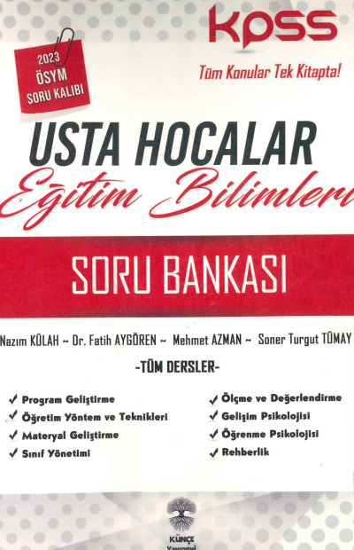 USTA HOCALAR EĞİTİM BİLİMLERİ TÜM DERSLER SORU BANKASI FotokoPink
