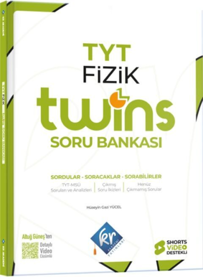 YKS TYT Fizik Twins Soru Bankası Çözümlü KR Akademi FotokoPink