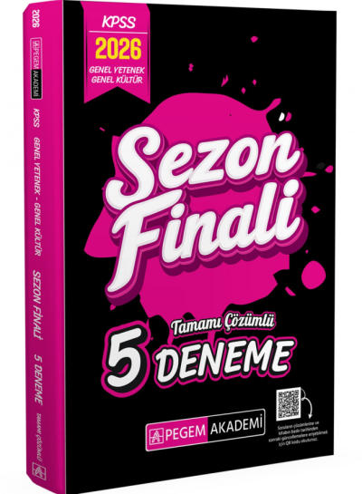 2026 KPSS Genel Yetenek Genel Kültür Sezon Finali Tamamı Çözümlü 5 Deneme Pegem Yayınları FotokoPink