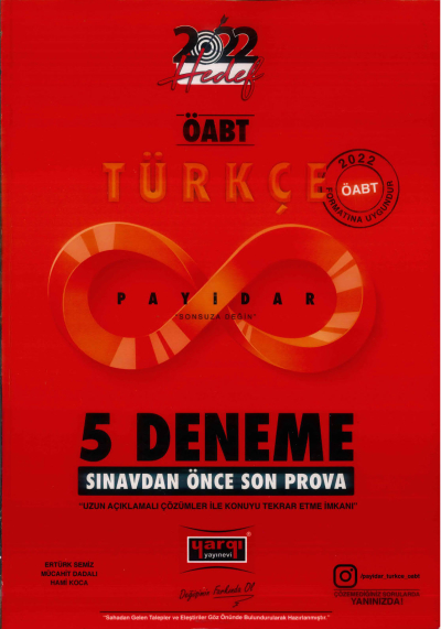 PAYİDAR 5 DENEME SINAVDAN ÖNCE SON PROVA FotokoPink