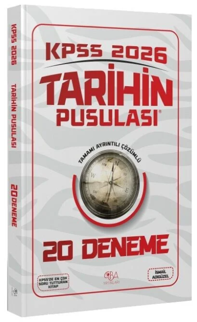 2026 KPSS Tarihin Pusulası 20 Deneme Çözümlü İsmail Adıgüzel CBA Yayınları FotokoPink
