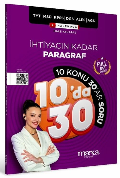İhtiyacın Kadar Paragraf 10 da 30 Soru Bankası Marka Yayınları FotokoPink