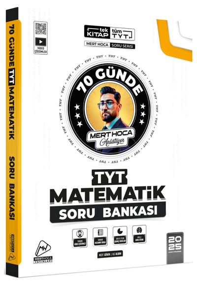 2025 TYT 70 Günde Matematik Soru Bankası Mert Hoca FotokoPink