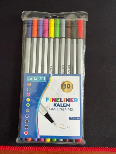 Note.101 Fineliner 10'lu Set FotokoPink