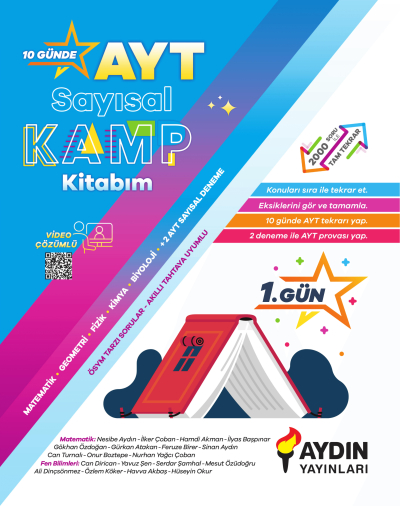 AYT Sayısal Kamp Kitabım Aydın Yayınları FotokoPink