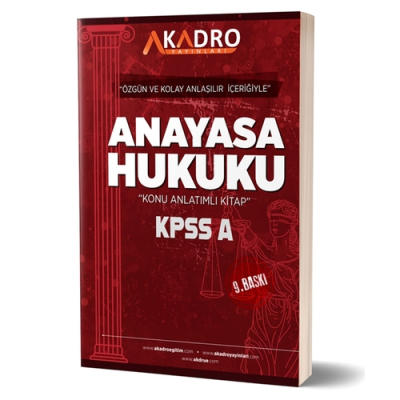 KPSS A Grubu Anayasa Hukuku Konu Anlatımlı A Kadro Yayınları 2024 FotokoPink