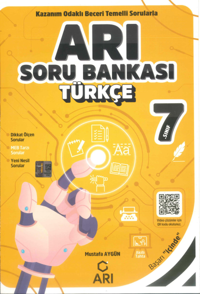 7. Sınıf Türkçe Arı Soru Bankası Arı Yayınları FotokoPink