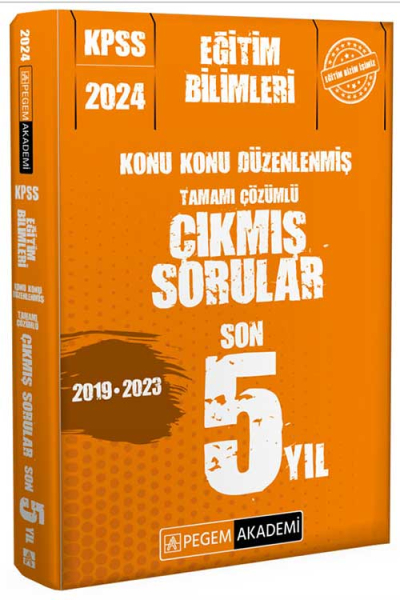 2024 KPSS Eğitim Bilimleri Konu Konu Düzenlenmiş Tamamı Çözümlü Çıkmış Sorular Son 5 Sınav FotokoPink