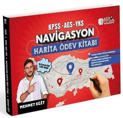 2026 KPSS-AGS-YKS Navigasyon Harita Ödev Kitabı Eğit Akademi FotokoPink