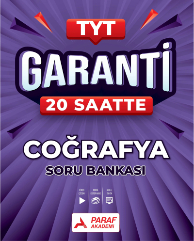TYT Garanti 20 Saatte Coğrafya Soru Bankası Paraf Akademi FotokoPink