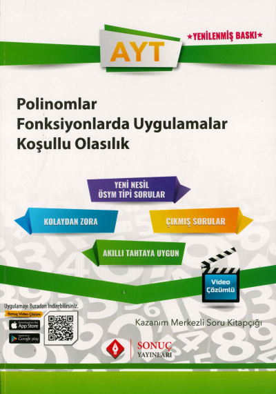 AYT POLİNOMLAR FONKSİYONLARDA UYGULAMALAR KOŞULLU OLASILIK SORU KİTAPÇIĞI FotokoPink