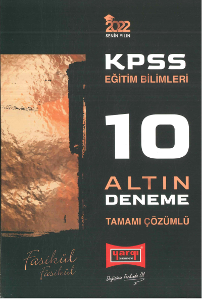KPSS EĞİTİM BİLİMLERİ TAMAMI ÇÖZÜMLÜ 10 ALTIN FASİKÜL DENEME FotokoPink