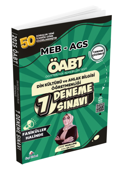 ÖABT MEB-AGS DKAB Din Kültürü ve Ahlak Bilgisi Öğretmenliği 7 Deneme Fasikül Çözümlü Dizgi Kitap Yayınları