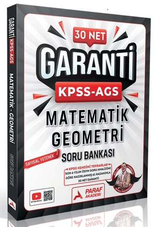 KPSS AGS Matematik - Geometri Garanti KPSS Soru Bankası Paraf Yayınları