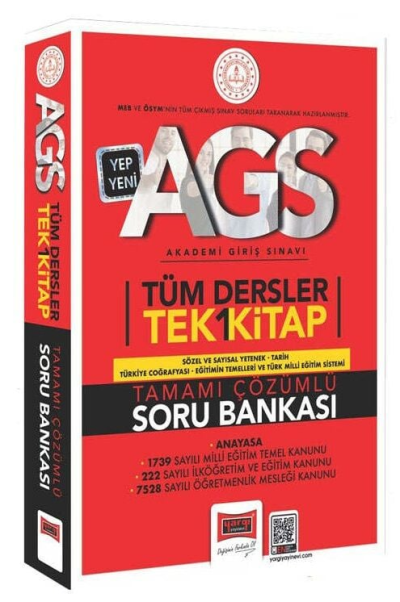 2025 MEB AGS Tüm Dersler Soru Bankası Tek Kitap Yargı Yayınları FotokoPink