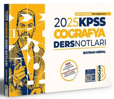 Benim Hocam Yayınları 2025 KPSS Coğrafya Video Ders Notları FotokoPink