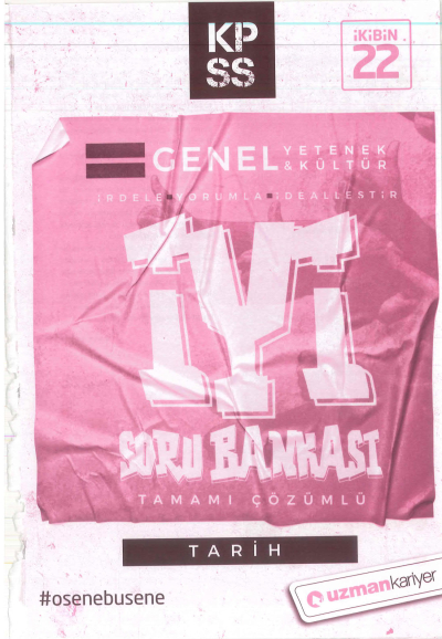 GY GK TARİH İYİ ÇÖZÜMLÜ SORU BANKASI FotokoPink