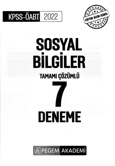 SOSYAL BİLGİLER TAMAMI ÇÖZÜMLÜ 7 DENEME FotokoPink