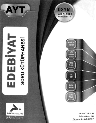 AYT EDEBİYAT SORU KÜTÜPHANESİ