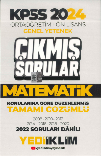 MATEMATİK KONULARINA GÖRE DÜZENLENMİŞ ÇIKMIŞ SORULAR 2008-2022 TAMAMI ÇÖZÜMLÜ FotokoPink