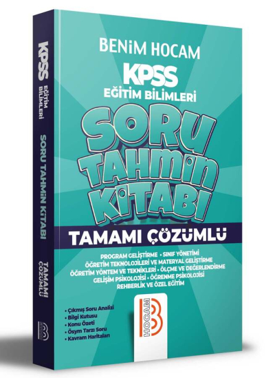 KPSS Eğitim Bilimleri Tamamı Çözümlü Soru Tahmin Kitabı FotokoPink