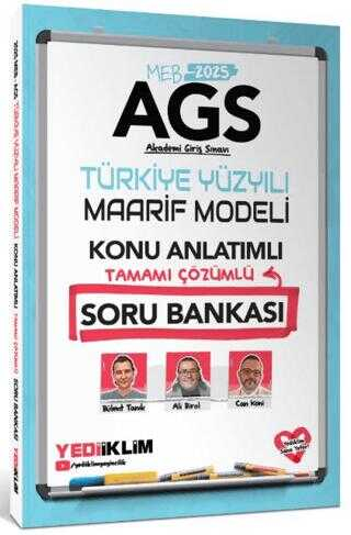2025 MEB-AGS Türkiye Yüzyılı Maarif Modeli Konu Anlatımlı Soru Bankası Çözümlü Yediiklim Yayınları
