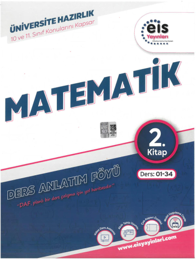 EİS Daf Matematik 2. Kitap Ders:01-34 10-11. Sınıf Konularını Kapsar FotokoPink