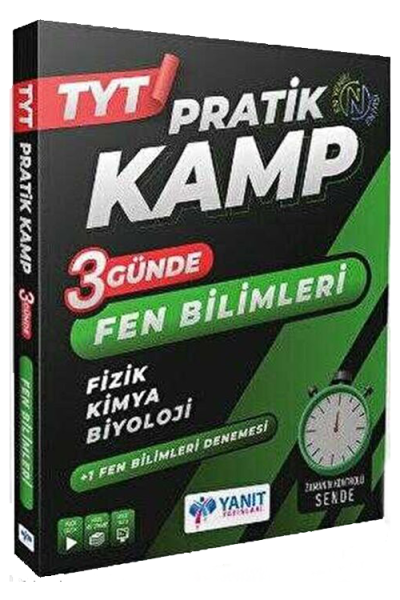 2023 TYT Pratik Kamp 3 Günde Fen Bilimleri (Fizik-Kimya-Biyoloji) Yanıt Yayınları