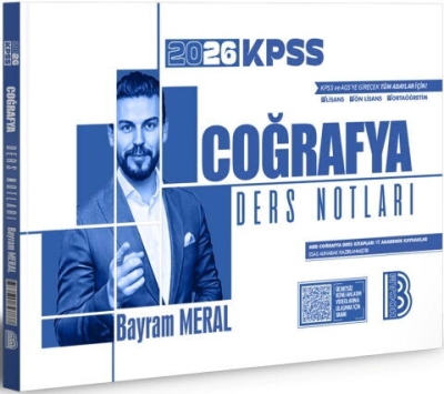 2026 KPSS Coğrafya Ders Notları Benim Hocam Yayınları