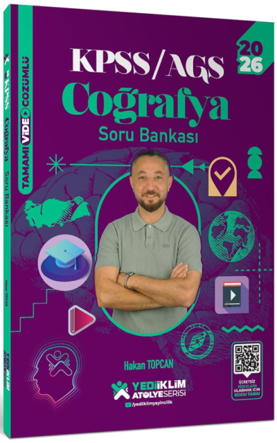 2026 KPSS Coğrafya Atölye Soru Bankası Çözümlü - Hakan Topcan Yediiklim Yayınları