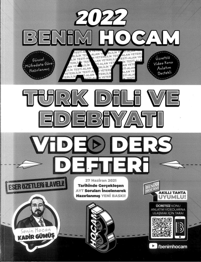 AYT TÜRK DİLİ VE EDEBİYATI VİDEO DERS DEFTERİ FotokoPink