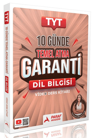 YKS TYT Dil Bilgisi Türkçenin Matematiği 10 Günde Temel Atma Garanti Video Ders Kitabı - Gamze Özdin Paraf Akademi Yayınları FotokoPink