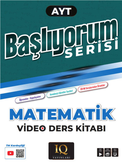 AYT Matematik Soru Bankası - Başlıyorum Serisi IQ Yayınları FotokoPink