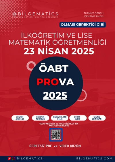 BilgeMatics Hüseyin Hoca ÖABT Matematik Prova 2025 FotokoPink