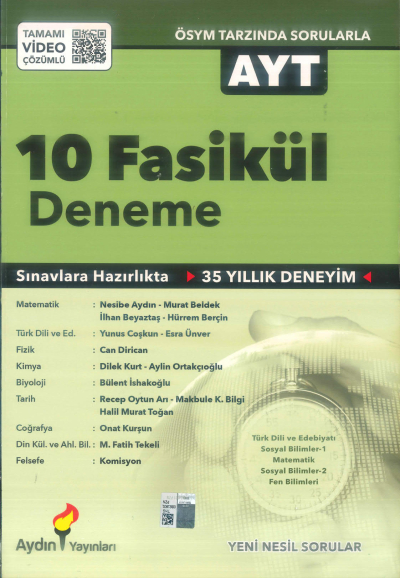 AYT 10 FASİKÜL DENEME FotokoPink