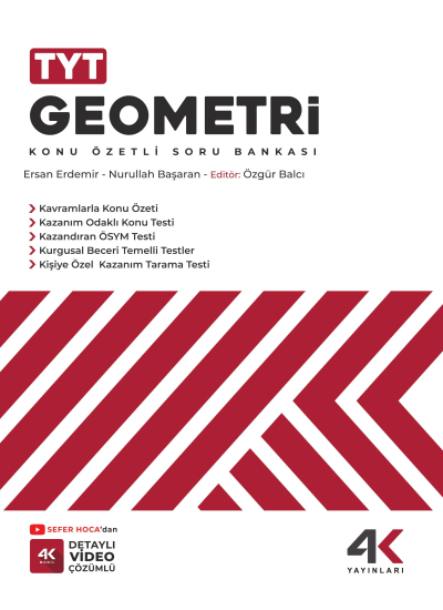 TYT Geometri Konu Özetli Soru Bankası FotokoPink