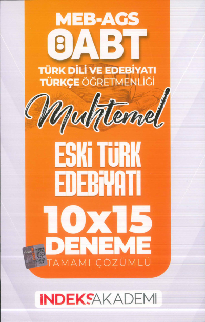 2025 ÖABT MEB-AGS Türk Dili Edebiyatı-Türkçe Eski Türk Edebiyatı 10x15 Deneme Çözümlü İndeks Akademi Yayıncılık FotokoPink