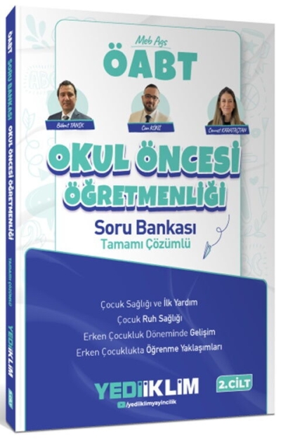 MEB AGS ÖABT Okul Öncesi Öğretmenliği Tamamı Çözümlü Soru Bankası Cilt 2 Yediiklim Yayınları FotokoPink